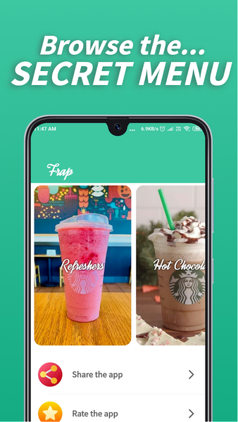 Starbucks Secret Menu - Image screenshot of android app
