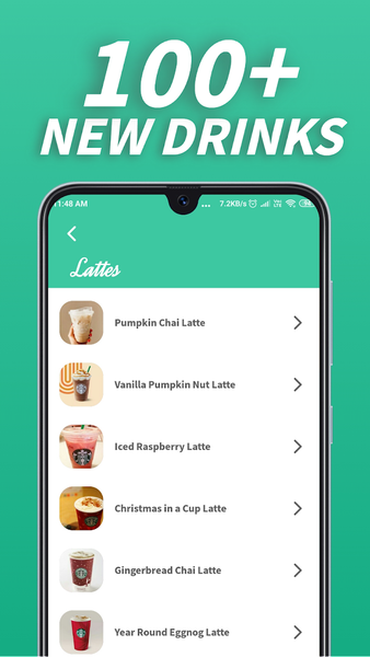 Secret Menu for Coffee Recipes - عکس برنامه موبایلی اندروید