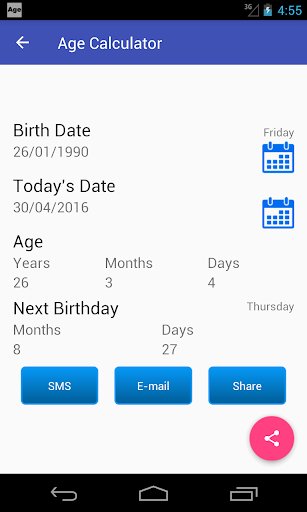 Age Calculator - Image screenshot of android app