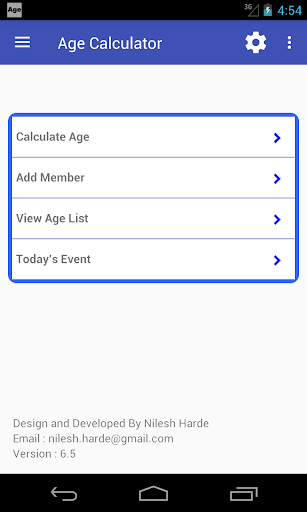 Age Calculator - عکس برنامه موبایلی اندروید
