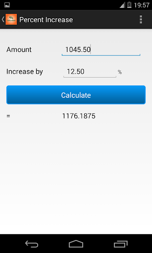 Percentage (%) Calculator - عکس برنامه موبایلی اندروید