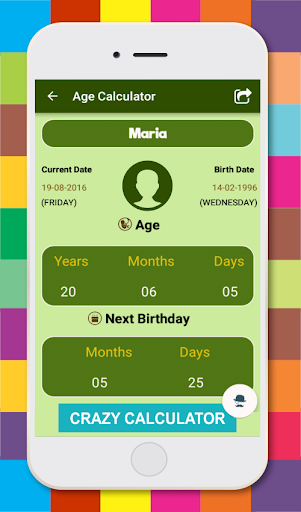 Age Calculator Age Difference Calculator Flames - Image screenshot of android app