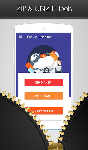 Zip Unzip Tool App Free File Manager - عکس برنامه موبایلی اندروید