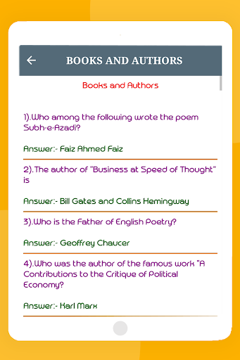 GK Quiz General Knowledge App - Image screenshot of android app