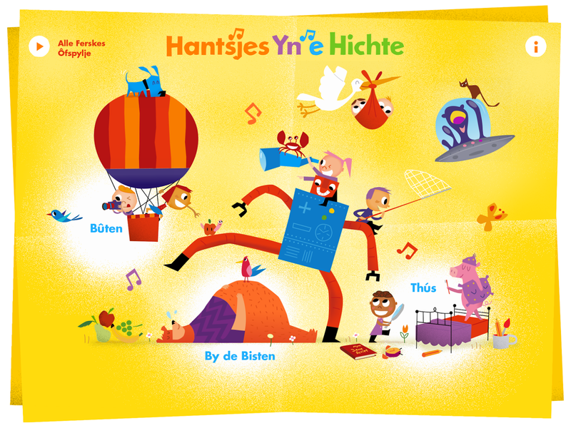 Hantsjes yn ‘e hichte - Gameplay image of android game
