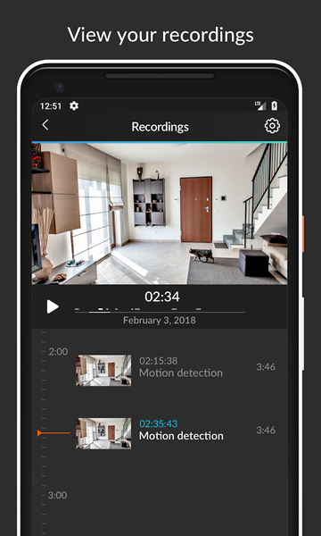 HomeWizard Cameras - عکس برنامه موبایلی اندروید