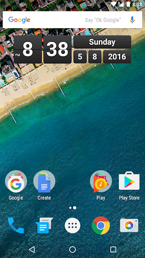 Retro Clock Widget - Image screenshot of android app