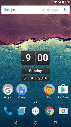 Retro Clock Widget - Image screenshot of android app