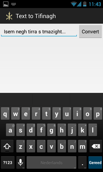 Text to Tifinagh - عکس برنامه موبایلی اندروید