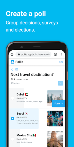 Pollie: Create Polls - Image screenshot of android app
