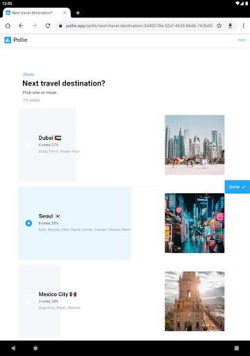 Pollie: Create Polls - Image screenshot of android app