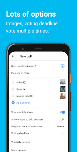 Pollie: Create Polls - Image screenshot of android app