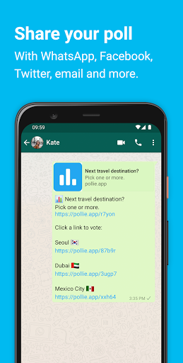 Pollie: Create Polls - عکس برنامه موبایلی اندروید