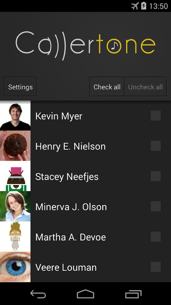 Callertone - Image screenshot of android app
