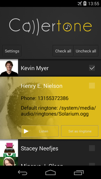 Callertone - Image screenshot of android app