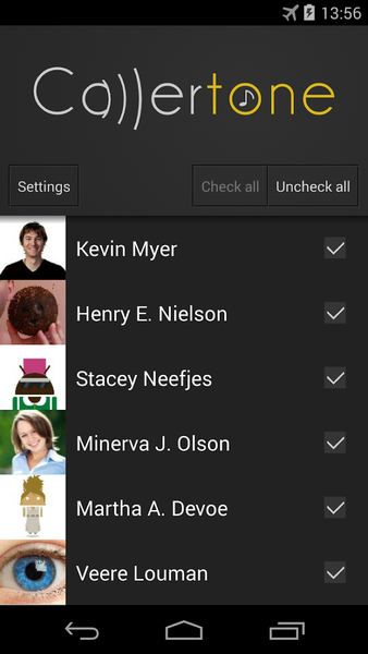 Callertone - Image screenshot of android app