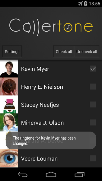 Callertone - Image screenshot of android app