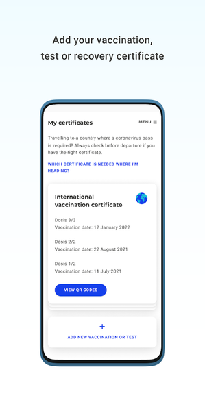 CoronaCheck - عکس برنامه موبایلی اندروید