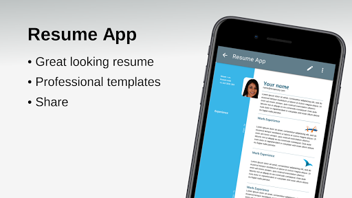 Resume App - عکس برنامه موبایلی اندروید