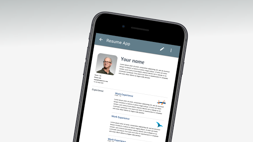 Resume App - عکس برنامه موبایلی اندروید