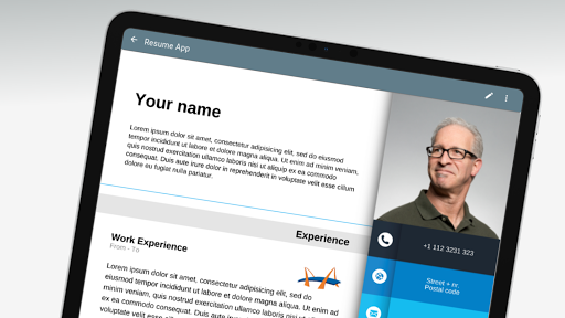 Resume App - عکس برنامه موبایلی اندروید
