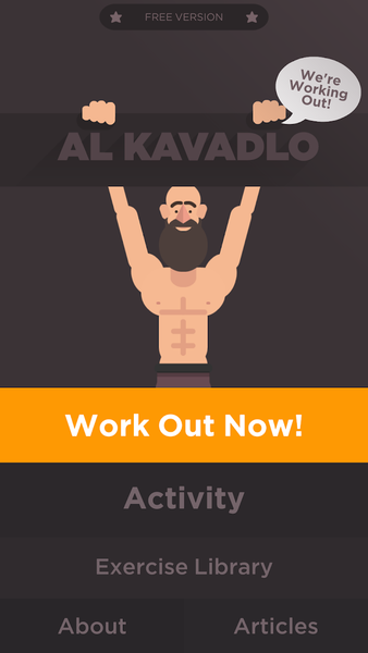 We're Working Out - Al Kavadlo - Image screenshot of android app