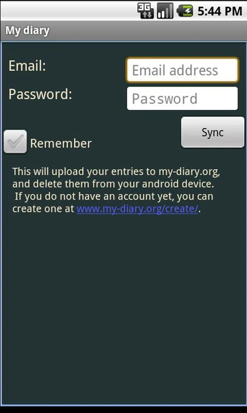my-diary.org - a free diary - عکس برنامه موبایلی اندروید