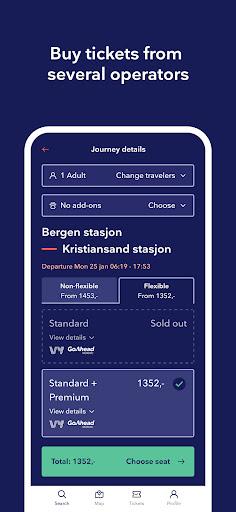 Entur - Travel and tickets - عکس برنامه موبایلی اندروید