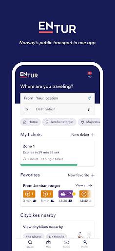 Entur - Journey Planner - Image screenshot of android app