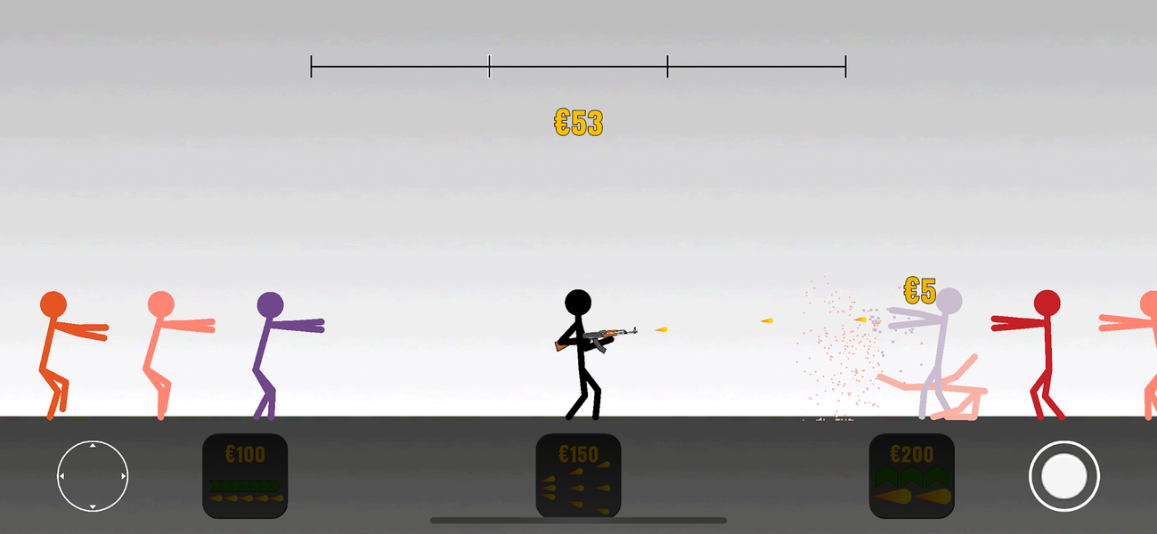 Stickman Survival - Gameplay image of android game