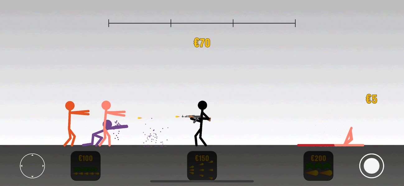 Stickman Survival - Gameplay image of android game