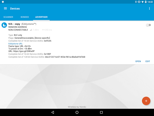 nRF Connect for Mobile - عکس برنامه موبایلی اندروید