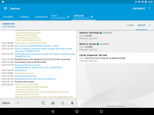 nRF Connect for Mobile - عکس برنامه موبایلی اندروید