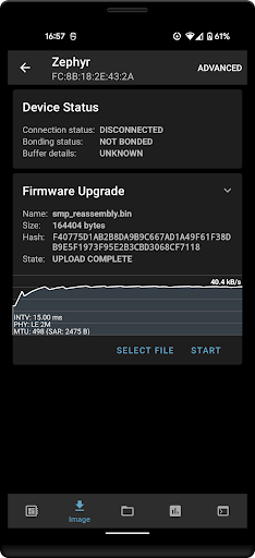 nRF Connect Device Manager - Image screenshot of android app