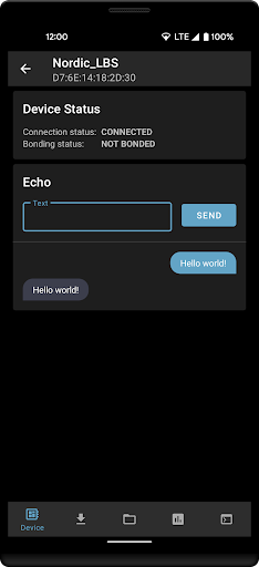nRF Connect Device Manager - Image screenshot of android app