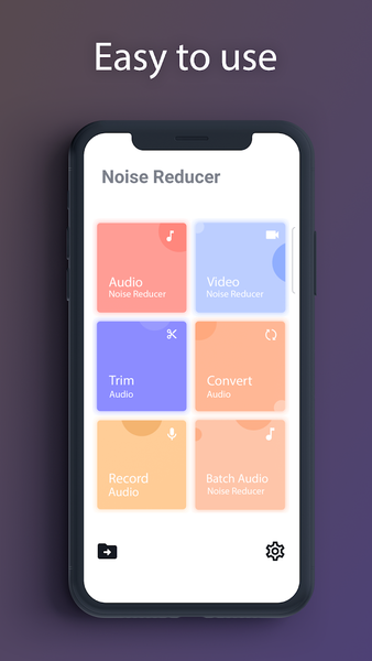 Noise Reduction - Remove Background Noise in Audio - Image screenshot of android app