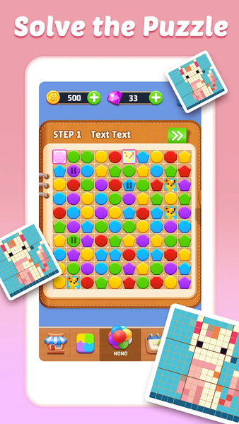 Nonoblock - Jigsaw Puzzle - Gameplay image of android game