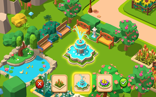 Zoo Tiles：Animal Park Planner - Gameplay image of android game