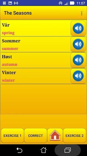 Learning Norwegian language (l - Image screenshot of android app