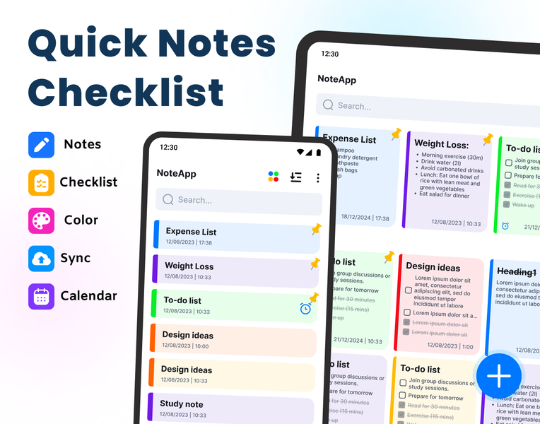 Notes: Notebook & Notepad - عکس برنامه موبایلی اندروید