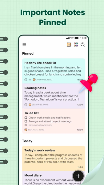 Notes, Notepad & Memo Calendar - عکس برنامه موبایلی اندروید
