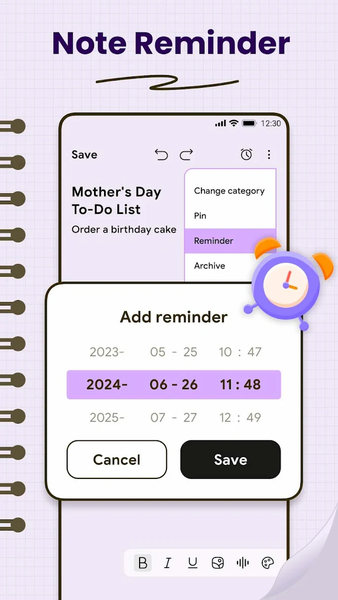 Notes, Notepad & Memo Calendar - عکس برنامه موبایلی اندروید