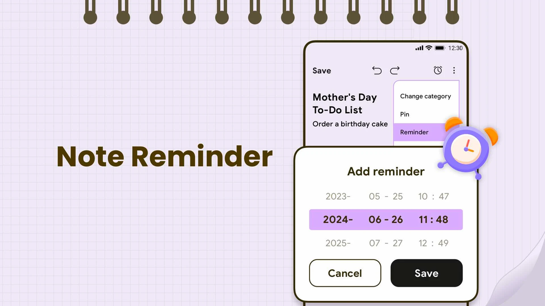 Notes, Notepad & Memo Calendar - عکس برنامه موبایلی اندروید