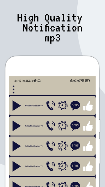 Ringtones and sms for Nokia - Image screenshot of android app