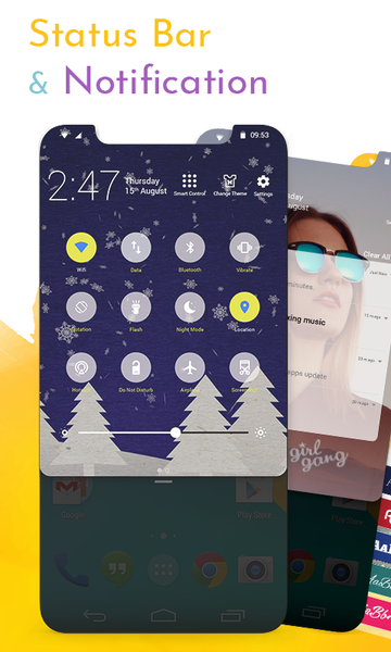 Notification Bar Customization - عکس برنامه موبایلی اندروید