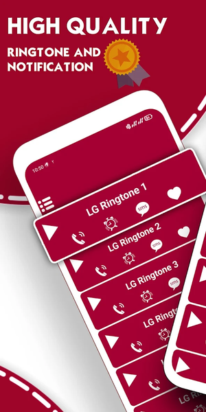 Ringtones and sms for LG - Image screenshot of android app