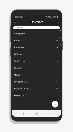 BasicNote - یادداشت برداری ساده - Image screenshot of android app