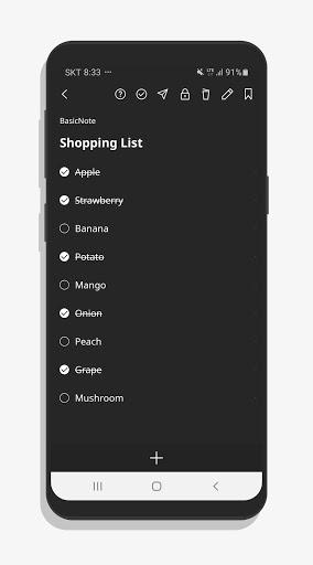 BasicNote - یادداشت برداری ساده - Image screenshot of android app