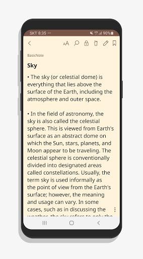 BasicNote - یادداشت برداری ساده - Image screenshot of android app