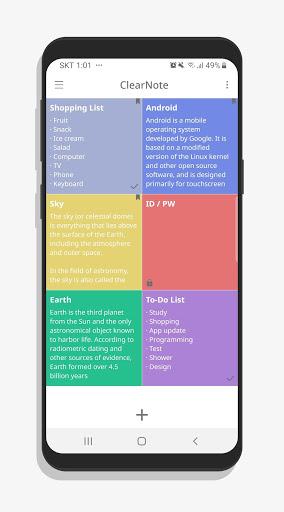 ClearNote Notepad Notes - Image screenshot of android app